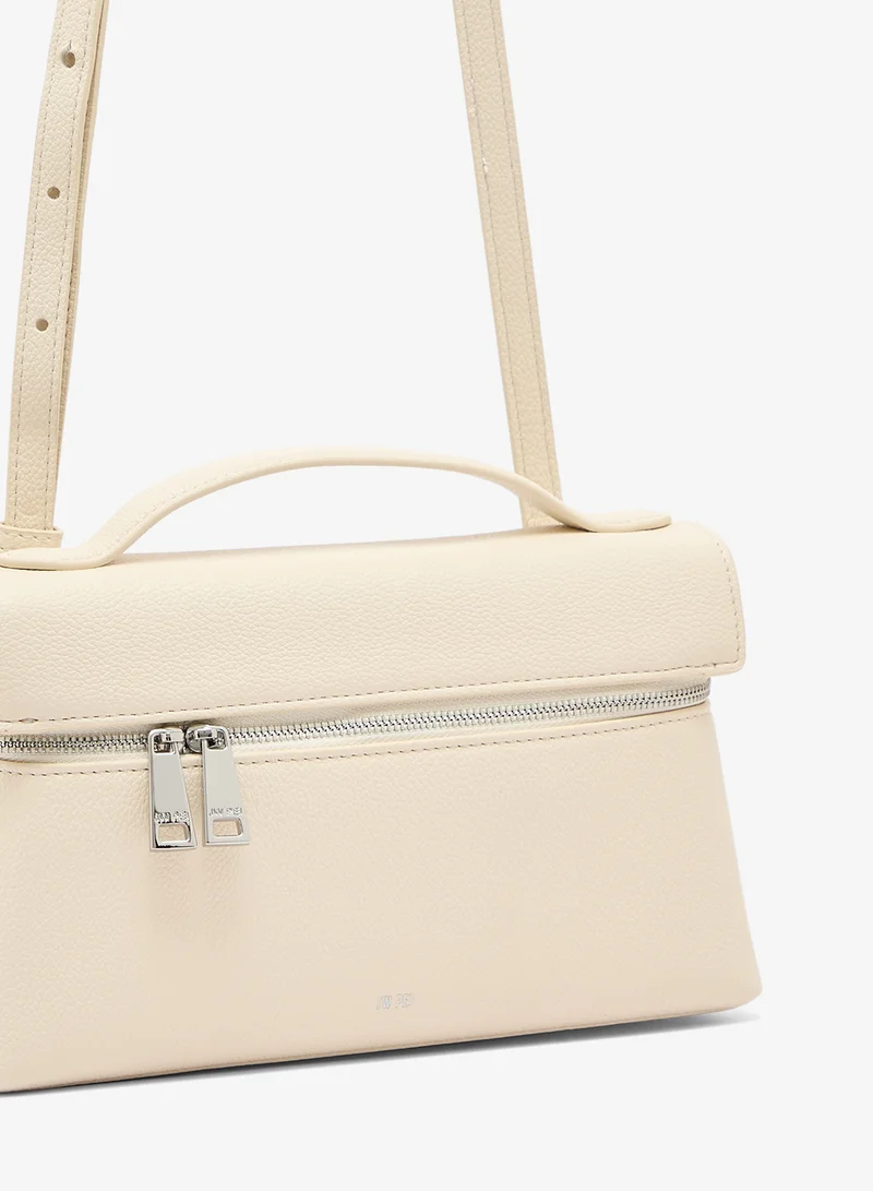JW PEI Grainy leather White Thea Top Handle Vanity Bag for Women | Best Price UAE